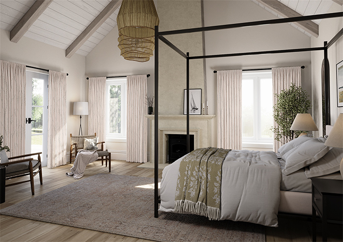 Willow Field, Pastel Pink - Made to Measure Curtains - Image 7